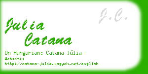 julia catana business card